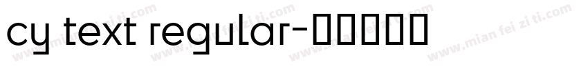 cy text regular字体转换